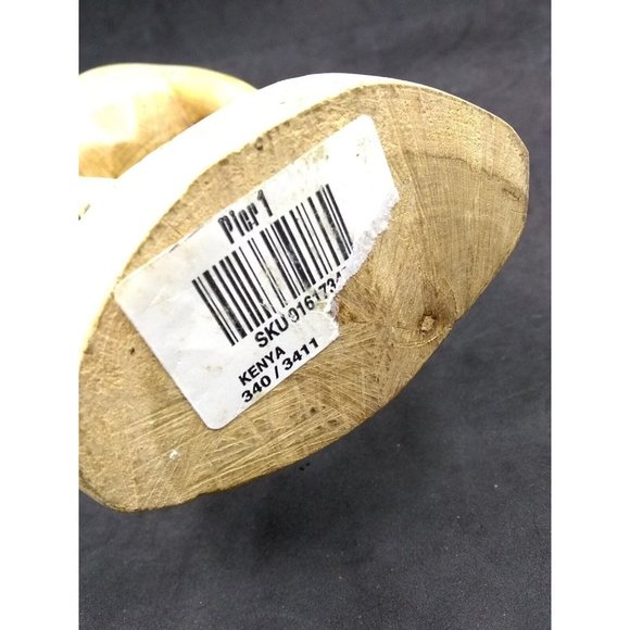 Pier1 Kenya HandCarved Wood Gazelle Antelope Mid Century Style Tall 12" Figurine - Picture 10 of 10